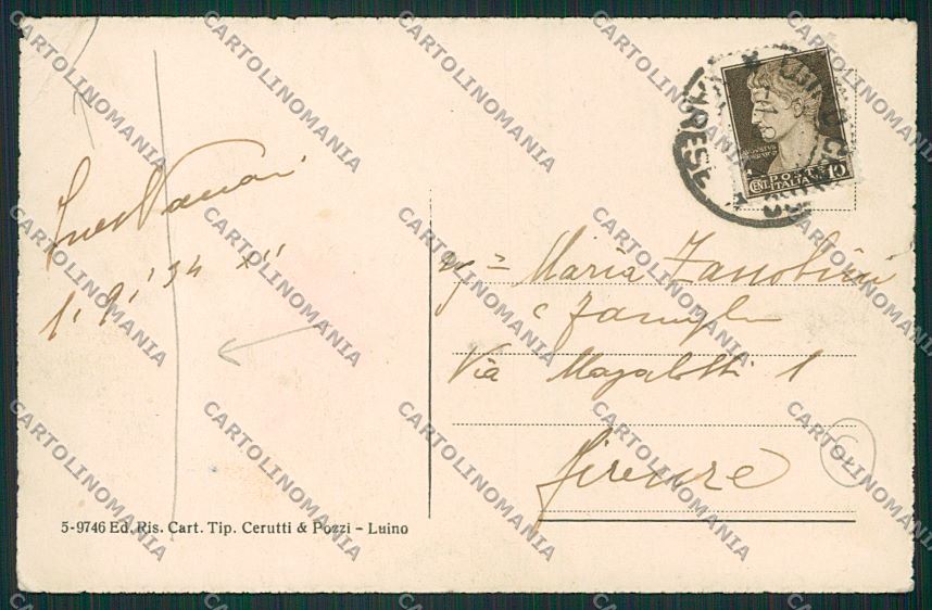Varese Luino PIEGA cartolina QK1824 – retro