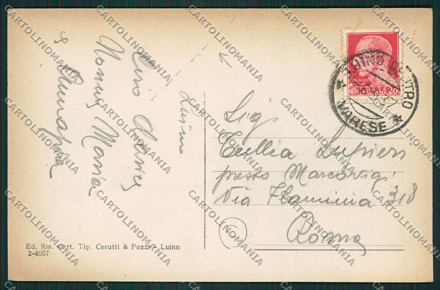Varese Luino PIEGHINA cartolina QK1829 – retro