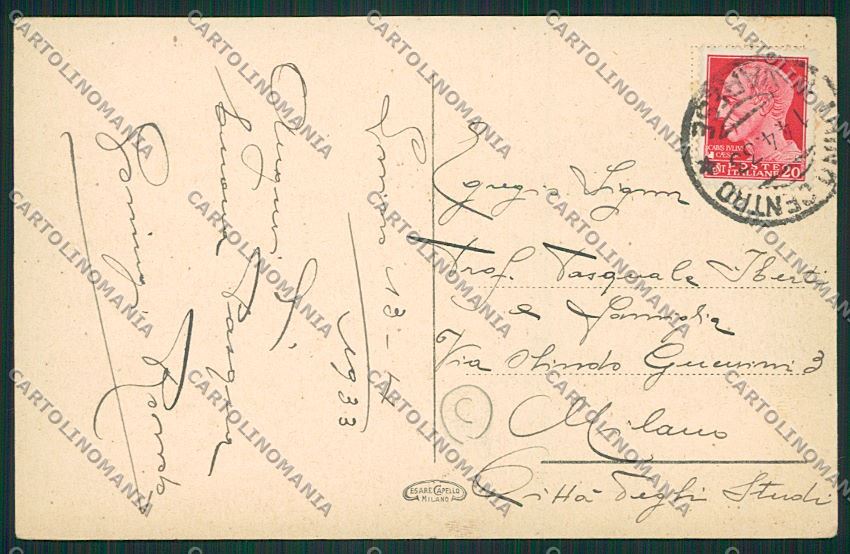 Varese Luino cartolina QK1830 – retro