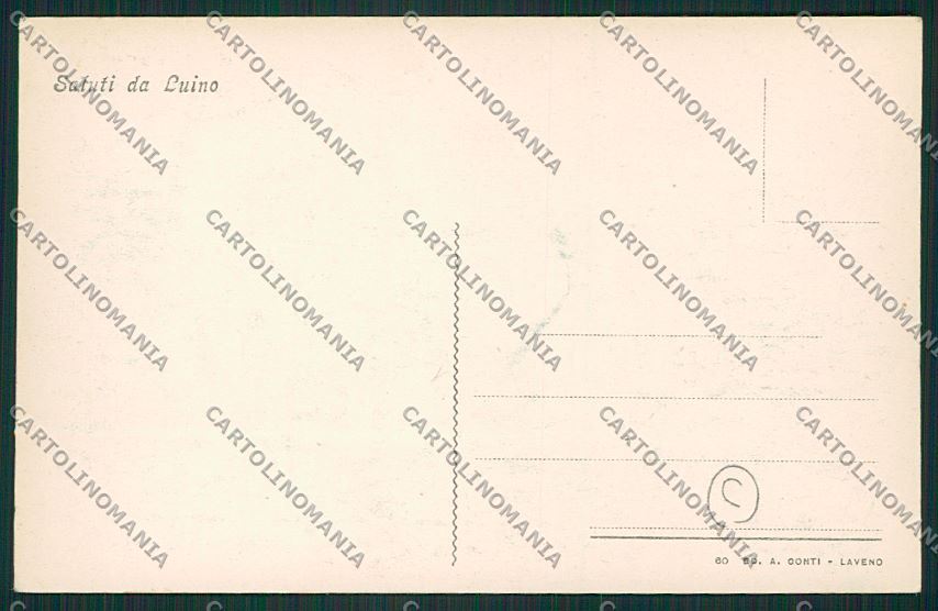 Varese Luino Battello cartolina QK1833 – retro