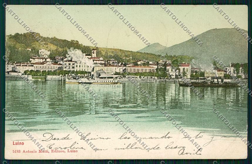Varese Luino Battello cartolina QK1836 – fronte