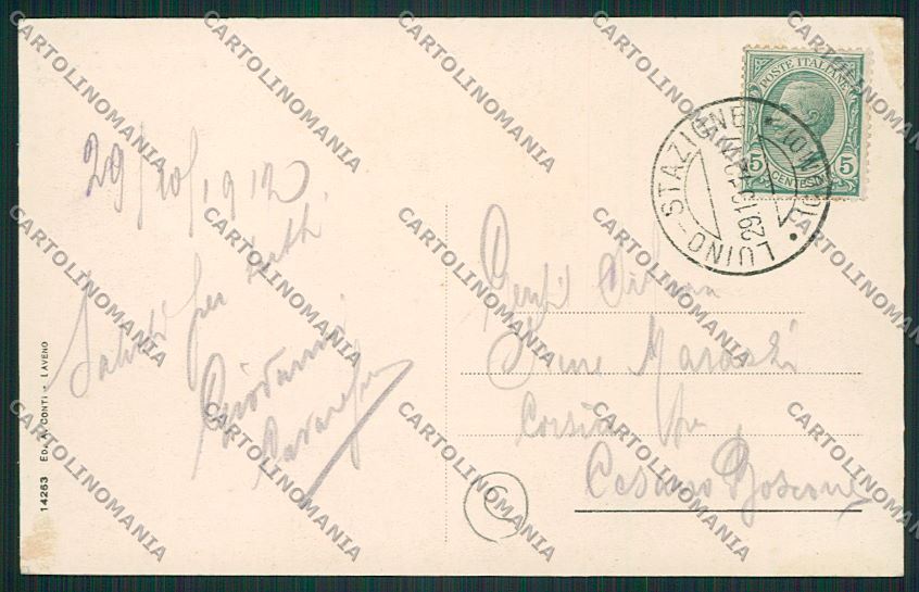 Varese Luino Battello cartolina QK1837 – retro