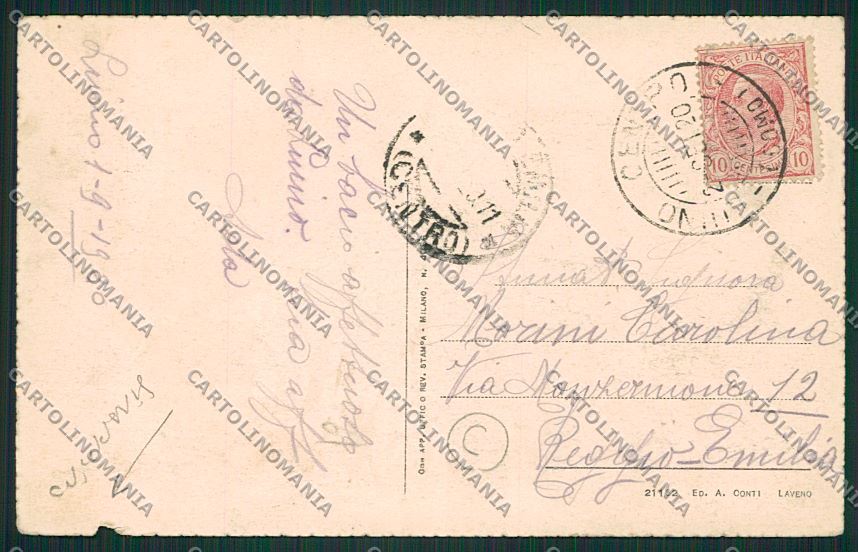 Varese Luino Battello STRAPPINO cartolina QK1839 – retro