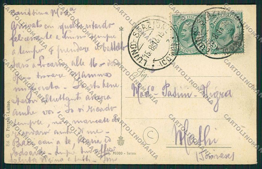 Varese Luino cartolina QK1841 – retro