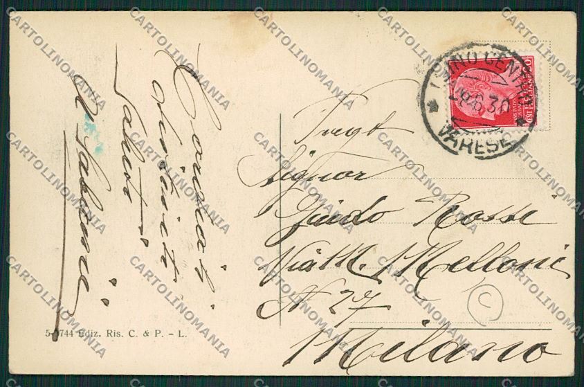 Varese Luino cartolina QK1842 – retro
