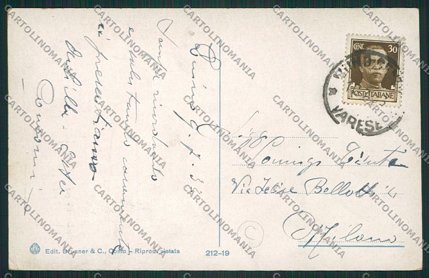 Varese Luino cartolina QK1848 – retro