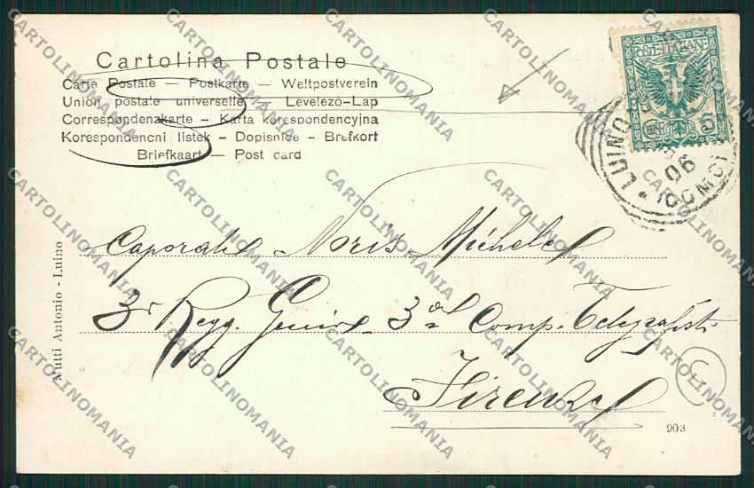 Varese Luino PIEGA cartolina QK1859 – retro