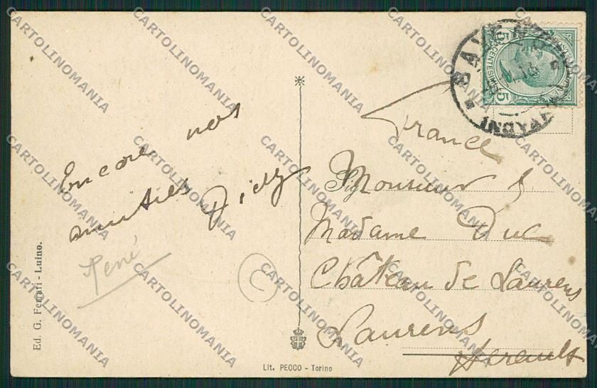 Varese Luino cartolina QK1861 – retro