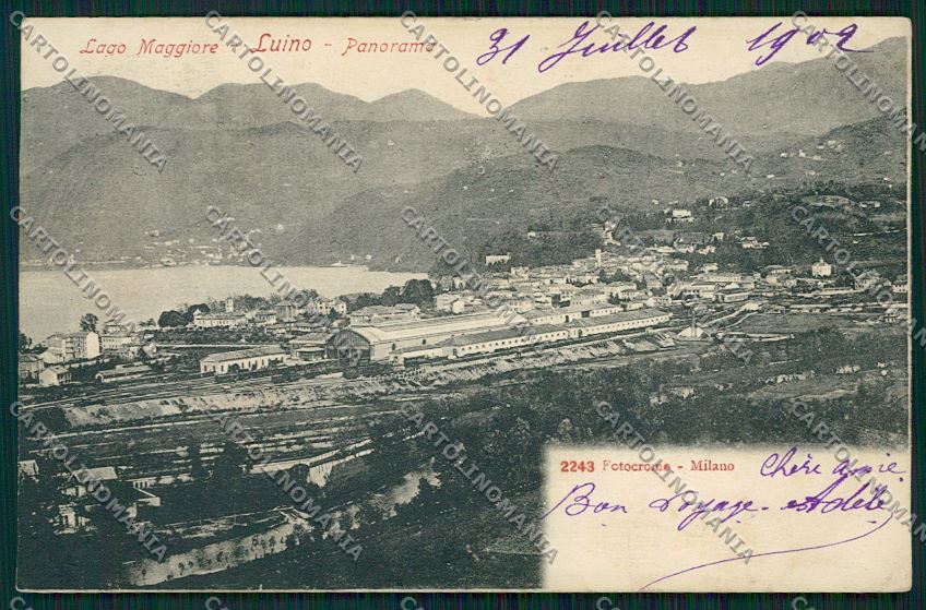 Varese Luino Stazione cartolina QK1867 – fronte