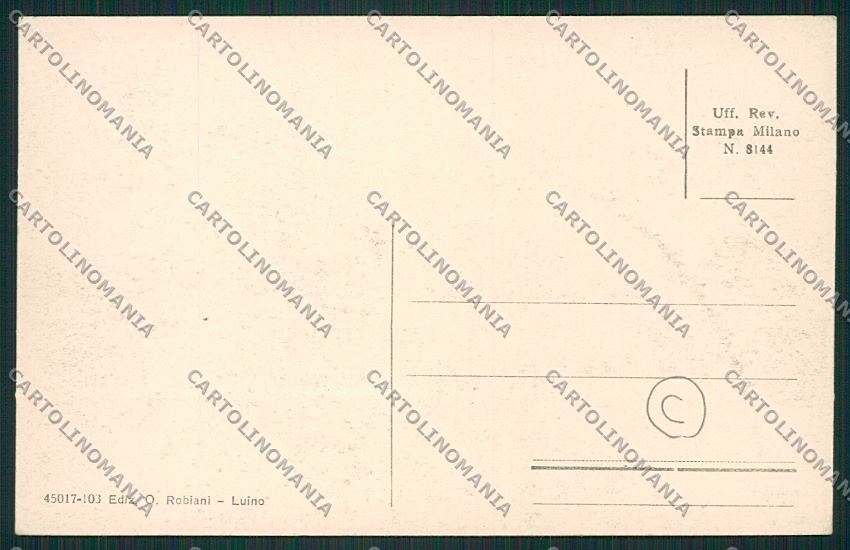 Varese Luino cartolina QK1869 – retro