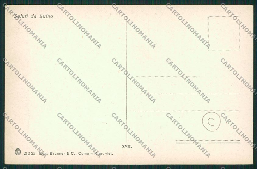 Varese Luino cartolina QK1870 – retro