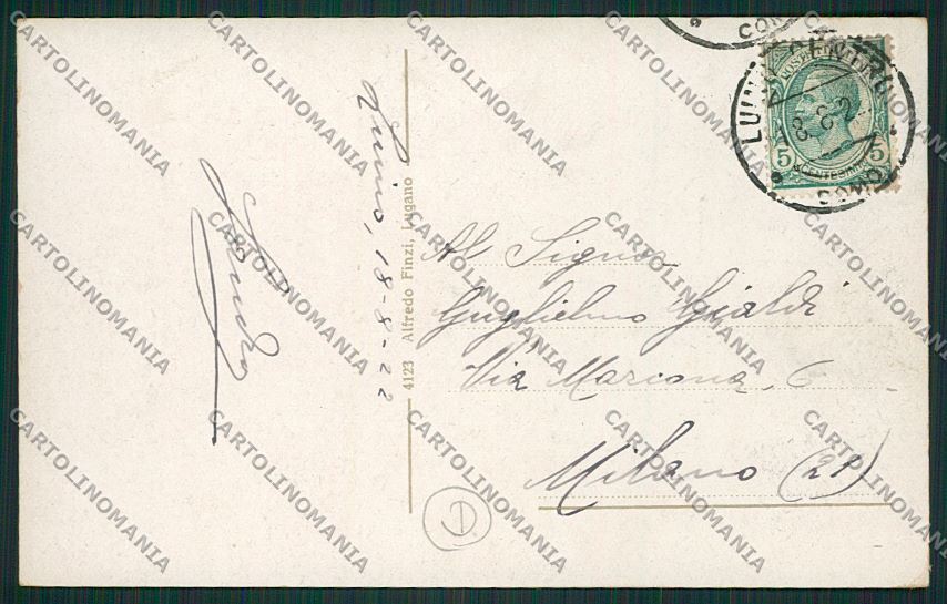 Varese Luino cartolina QK1893 – retro