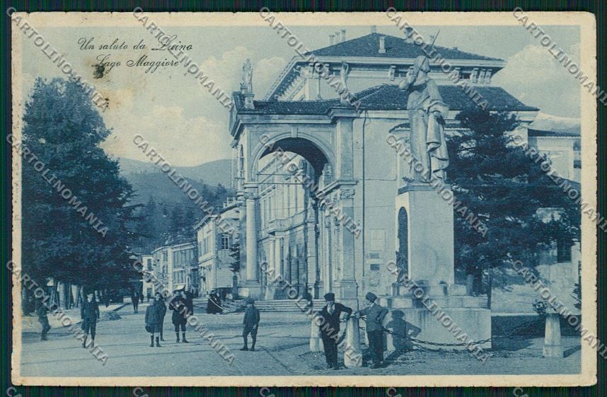 Varese Luino Garibaldi PIEGA cartolina QK1908 – fronte
