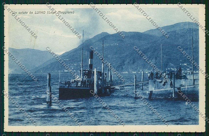 Varese Luino Battello cartolina QK1910 – fronte