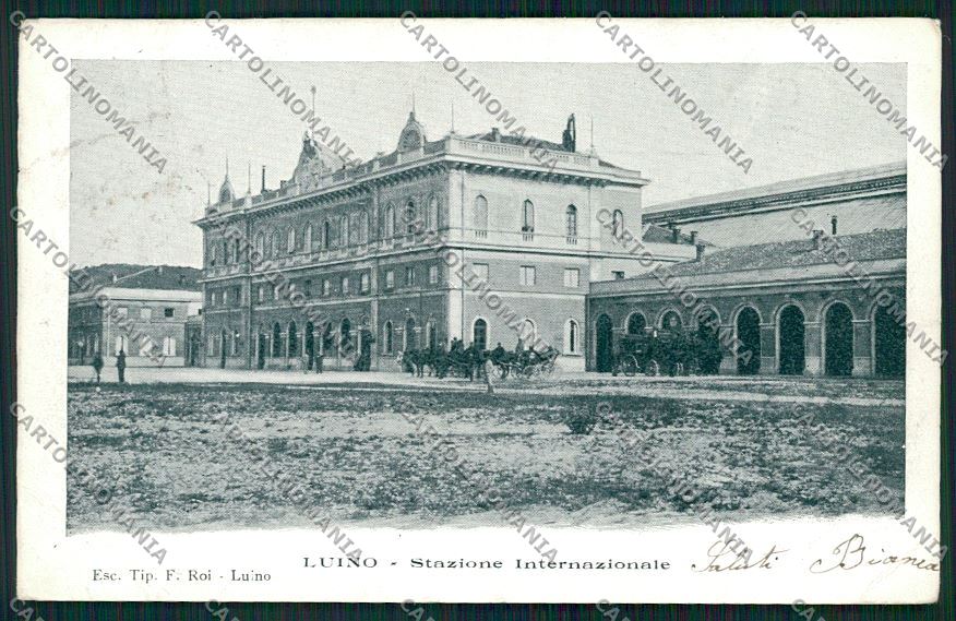 Varese Luino Stazione cartolina QK1914 – fronte