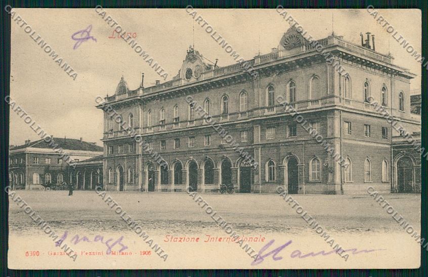 Varese Luino Stazione cartolina QK1916 – fronte