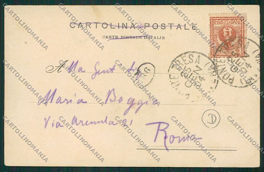 Varese Luino Stazione cartolina QK1916 – retro
