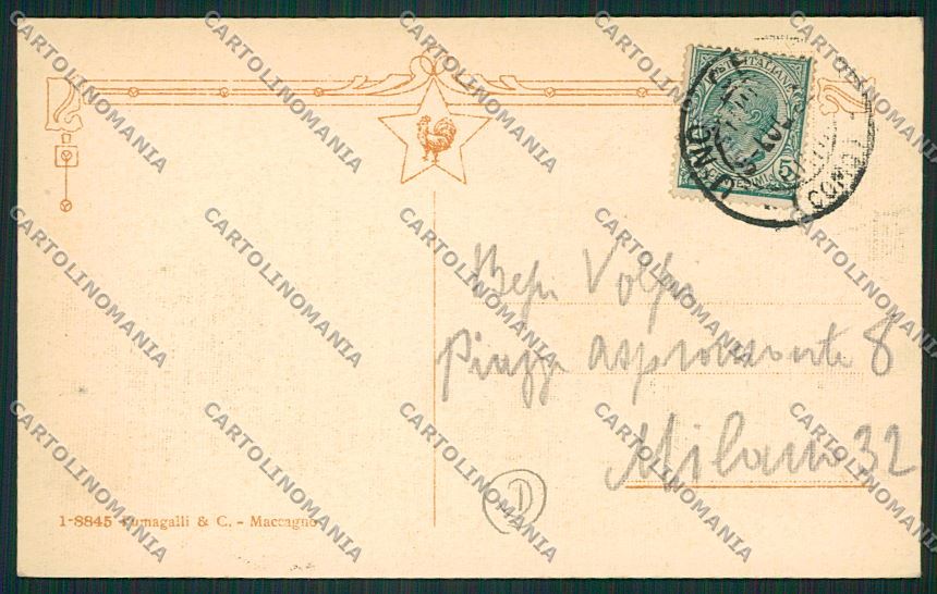 Varese Luino cartolina QK1926 – retro