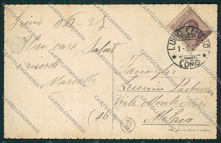 Varese Luino cartolina QK1947 – retro
