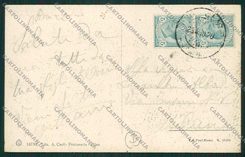 Varese Luino cartolina QK1948 – retro