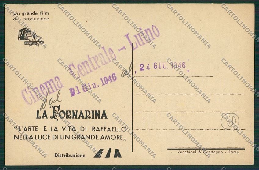 Varese Luino Cinema cartolina QK1957 – retro