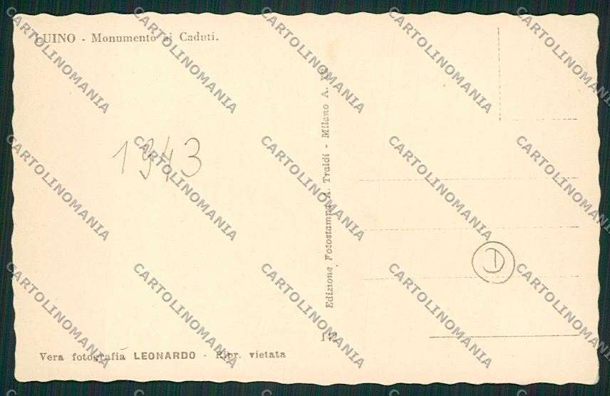 Varese Luino foto cartolina QK1961 – retro