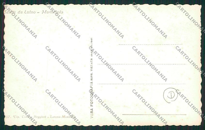 Varese Luino foto cartolina QK1967 – retro