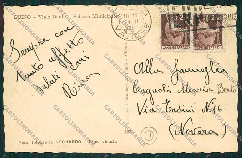 Varese Luino foto cartolina QK1968 – retro