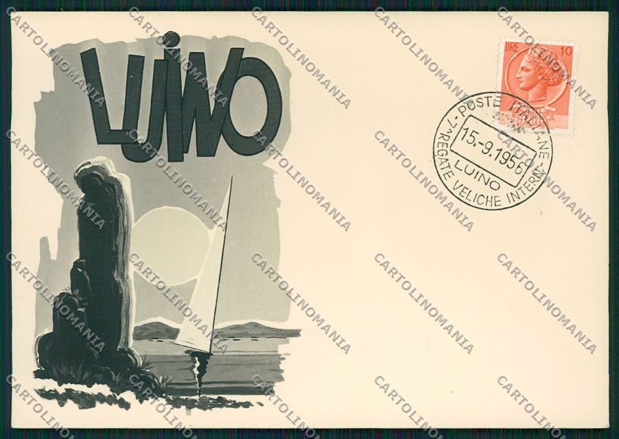 Varese Luino Regate FG foto cartolina QK1971 – fronte