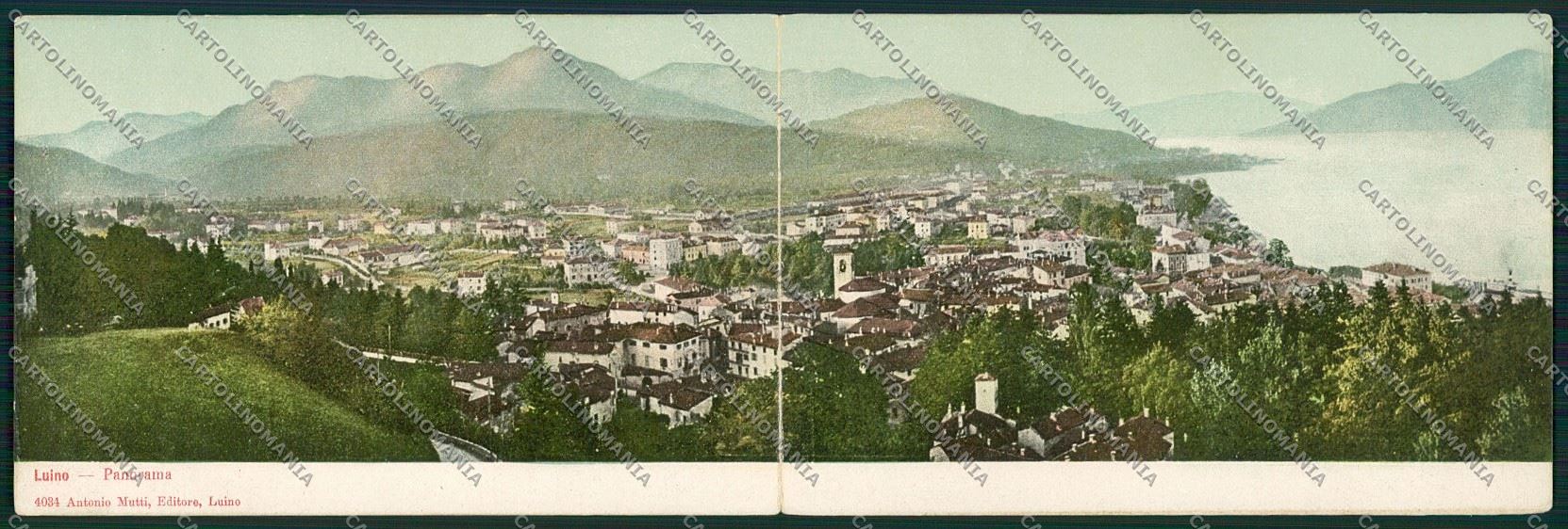 Varese Luino Doppia cartolina QK1972 – fronte