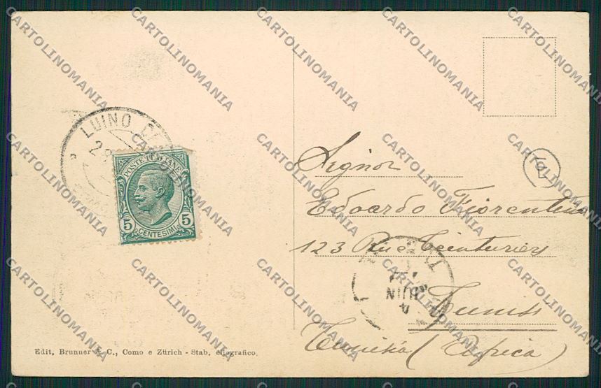 Varese Luino cartolina QK1975 – retro