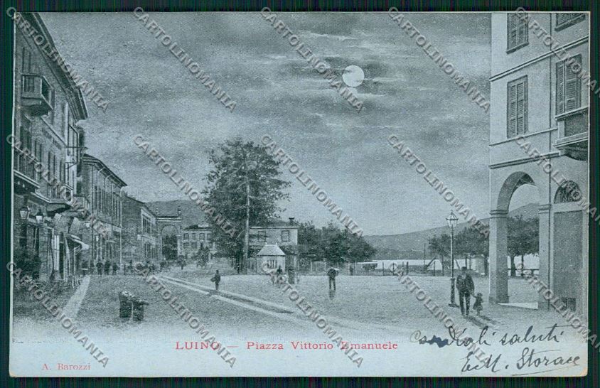 Varese Luino Chiaro di Luna cartolina QK1984 – fronte