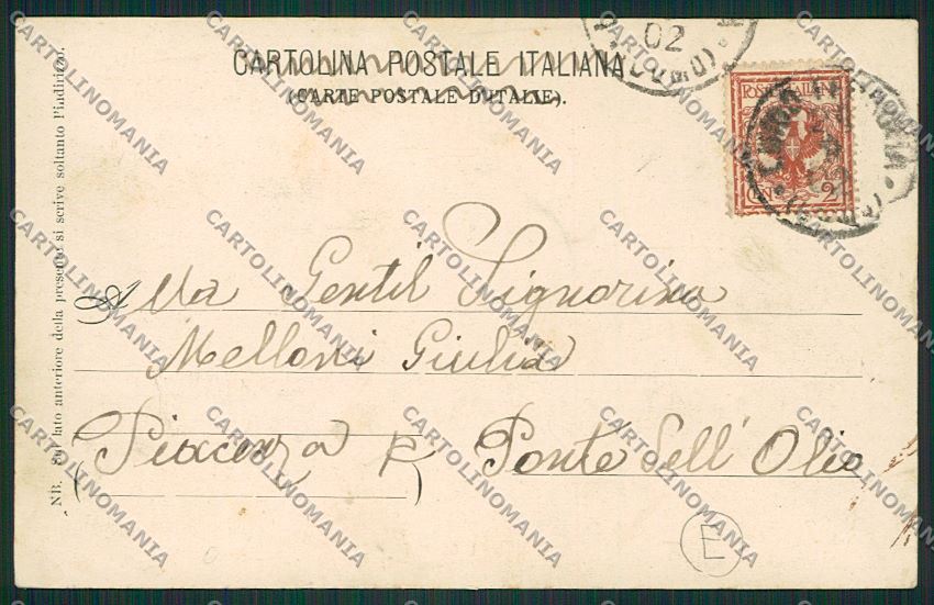 Varese Luino cartolina QK1993 – retro