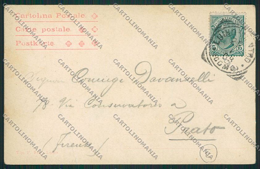 Varese Luino Chiaro di Luna cartolina QK1996 – retro