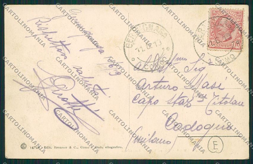 Varese Luino cartolina QK1999 – retro