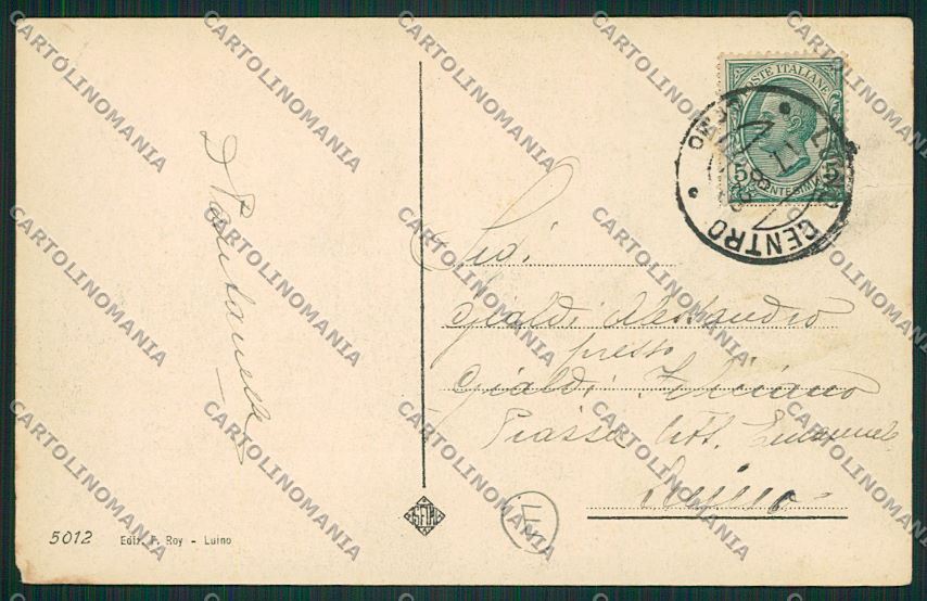 Varese Luino cartolina QK2006 – retro