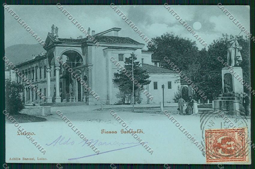 Varese Luino Chiaro di Luna cartolina QK2007 – fronte