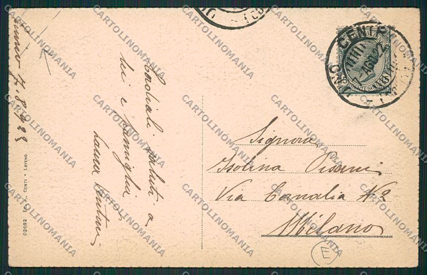 Varese Luino PIEGHINE cartolina QK2013 – retro