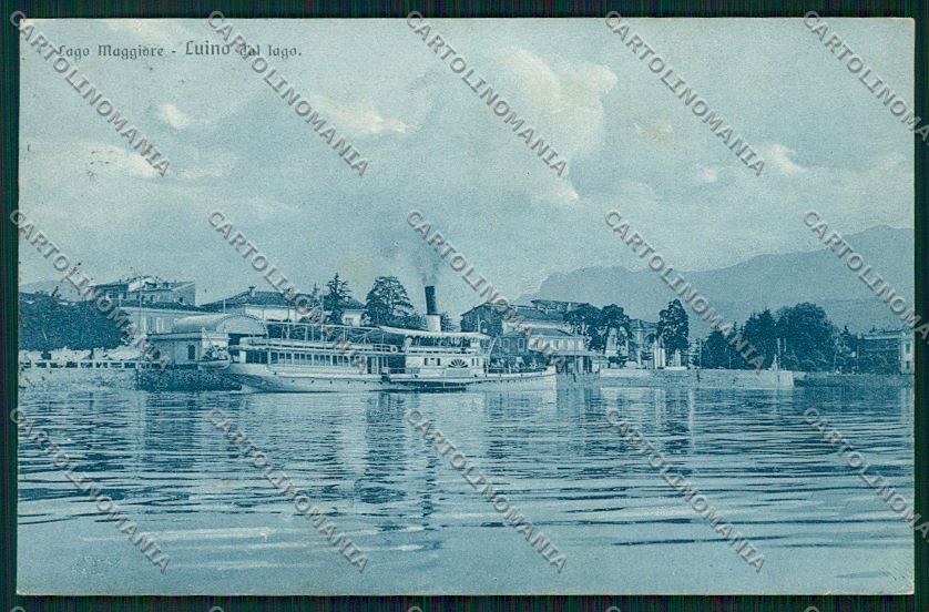 Varese Luino Battello cartolina QK2025 – fronte