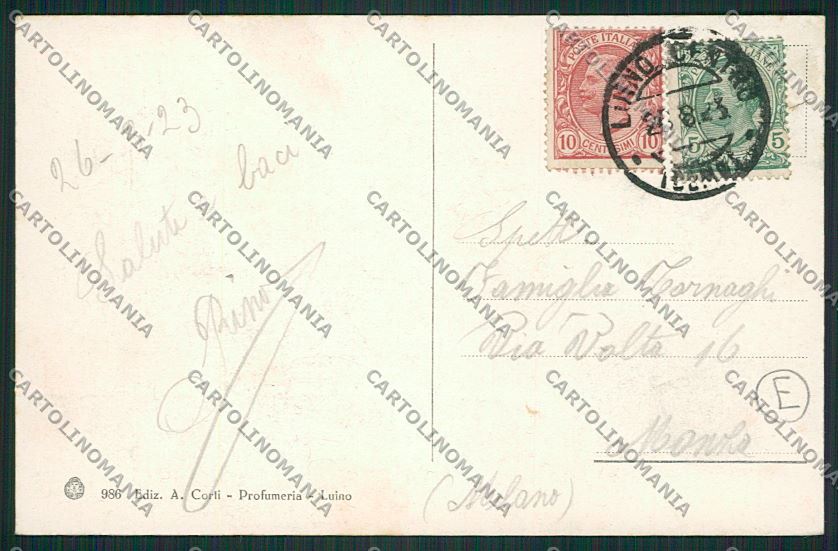 Varese Luino Battello cartolina QK2025 – retro