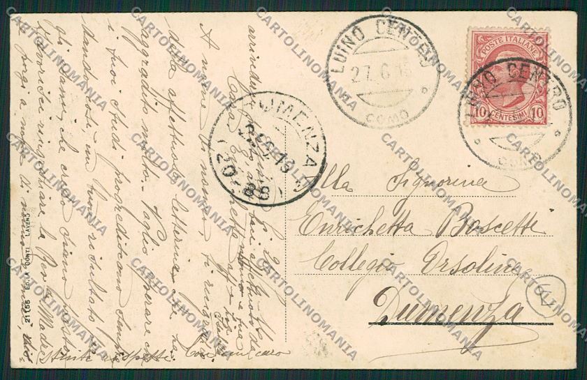 Varese Luino Stazione cartolina QK2036 – retro