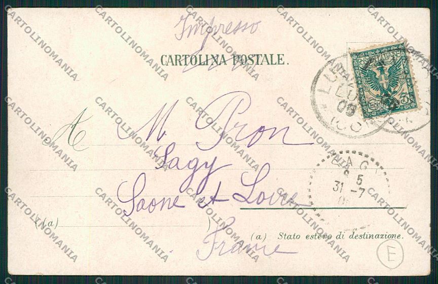Varese Luino Stazione cartolina QK2037 – retro
