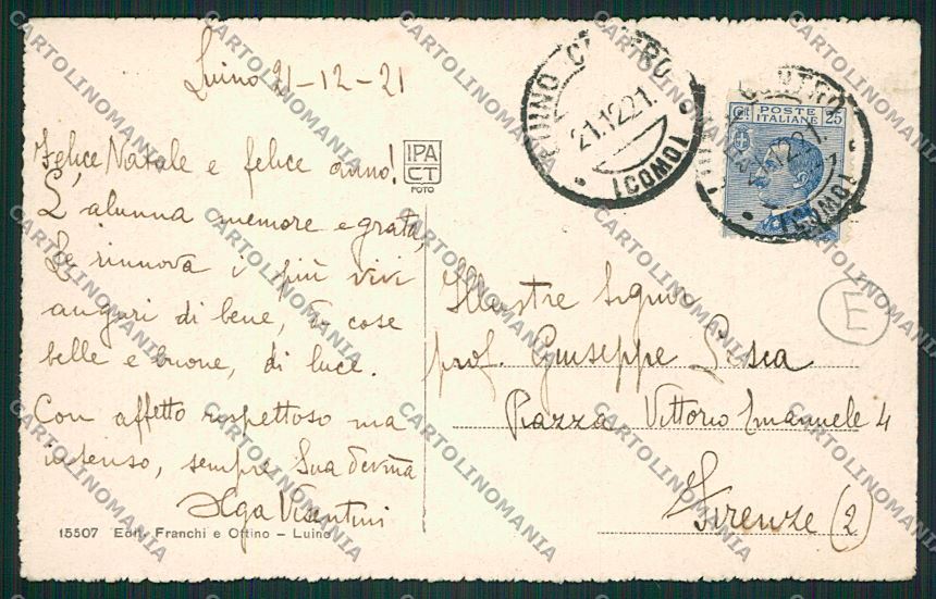 Varese Luino Battello cartolina QK2050 – retro