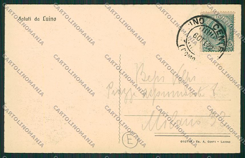 Varese Luino Battello cartolina QK2061 – retro