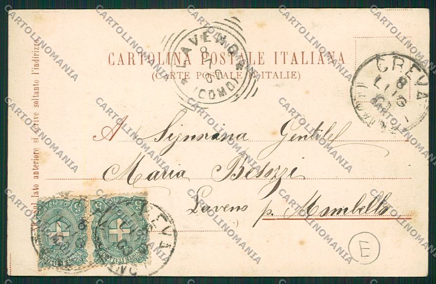 Varese Luino Creva cartolina QK2078 – retro