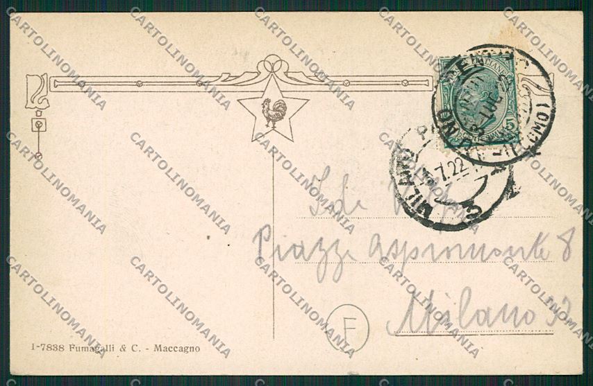Varese Luino cartolina QK2100 – retro