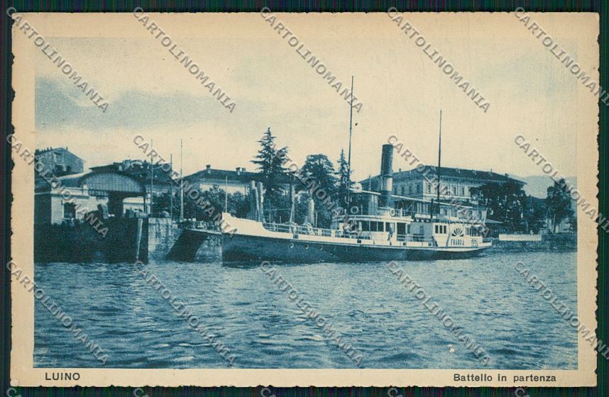 Varese Luino Battello cartolina QK2108 – fronte