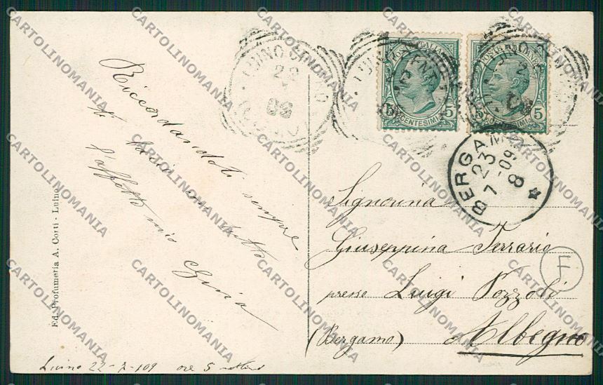 Varese Luino cartolina QK2110 – retro
