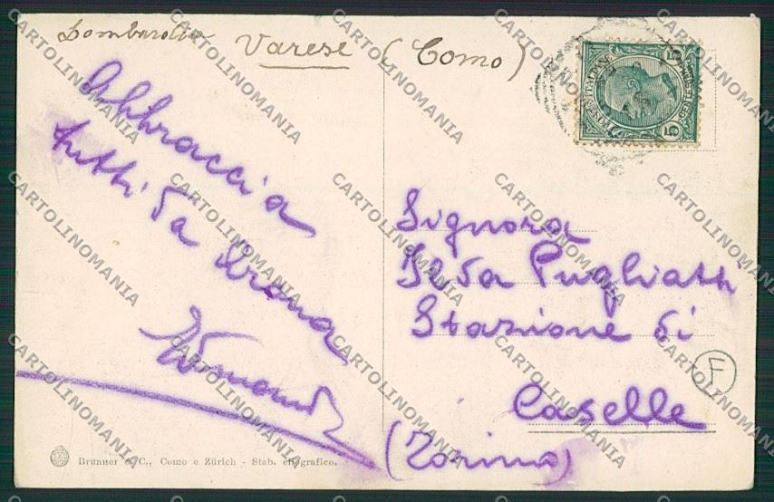 Varese Luino cartolina QK2112 – retro