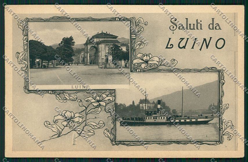 Varese Luino Saluti da Battello cartolina QK2116 – fronte